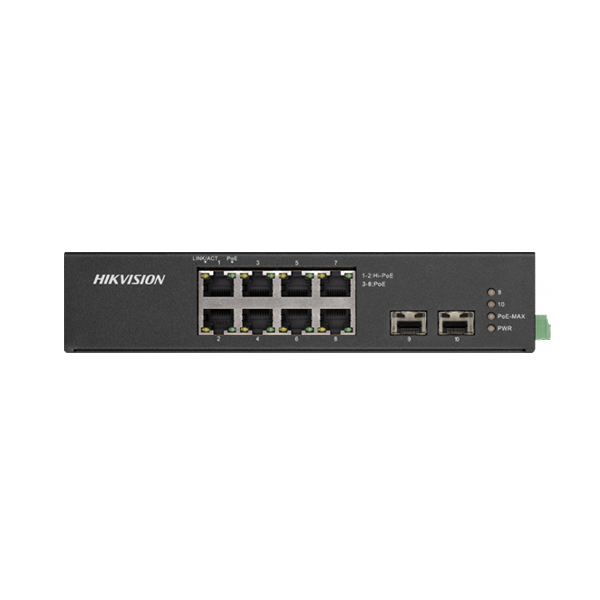 Hikvision DS-3T0510HP-E/HS 8-Port Gigabit Unmanaged Hi-PoE Switch